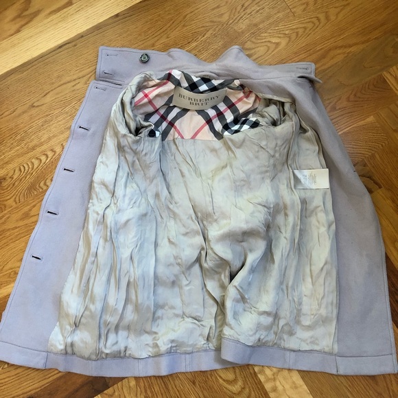 ‼️SOLD‼️Burberry Brit Trench Coat Wool Cashmere 2 - Picture 3 of 8